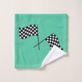 Sporty Race Car Personalisiert Badhandtuch Set (Waschlappen)
