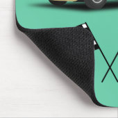 Sporty Race Car Personalisiert Mousepad (Ecke)