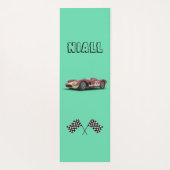Sporty Race Car Personalisiert Yogamatte (Rückseite)
