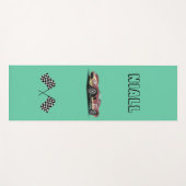 Sporty Race Car Personalisiert Yogamatte (Vorderseite (Horizontal))