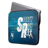 Sporty & Rich | 15" Laptop-Siebtasche Laptopschutzhülle (Vorderseite Links)