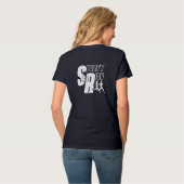 Sporty & Rich | Women V-Neck T-Shirt (Rückseite Vollansicht)