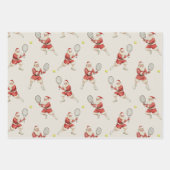 Sporty Santa Wrapping Paper Flat Sheet Set Geschenkpapier Set (Vorderseite)
