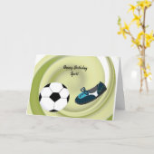 Sporty Soccer Geburtstagkarte Karte (Gelbe Blume)