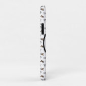 Sporty Soccer Puppies Mit Monogramm Case-Mate iPhone Hülle (Hinten/Rechts)