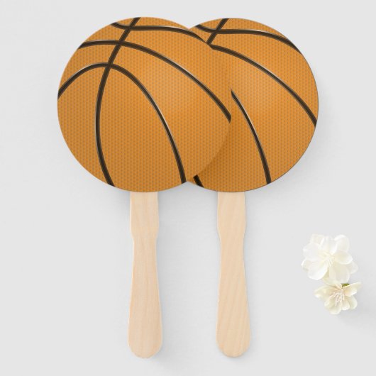 Sporty Stylized Basketball Fächer (Vorne und Hinten)