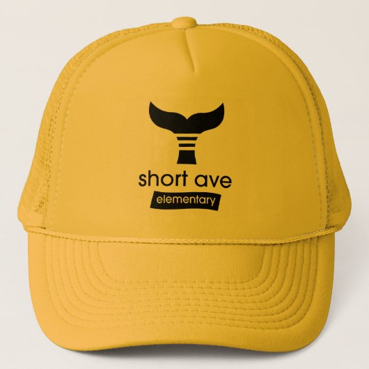 Sporty Trucker Hat Yellow Truckerkappe (Vorderseite)