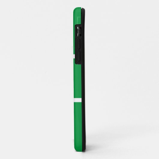 Sporty White Accessoires Streifen Kelly Green Hint Case-Mate iPhone Hülle (Hinten/Links)