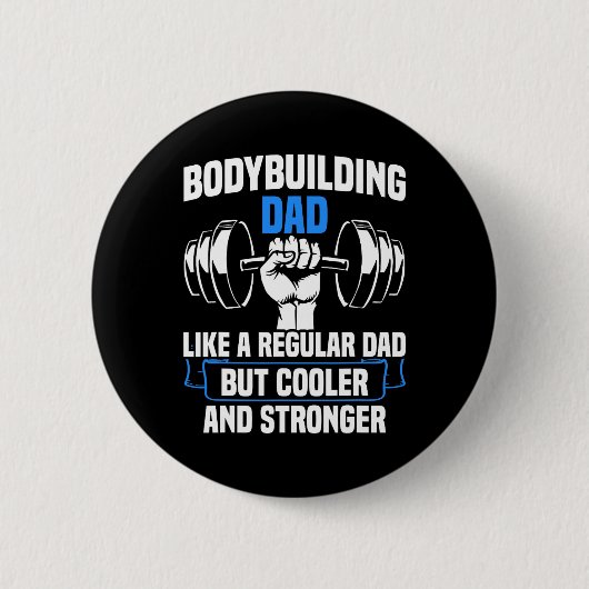 Sportym Festivals Sonnige Bodybuilding Vater Button (Vorderseite)