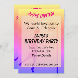 SportyThemed Netball-Party Einladung