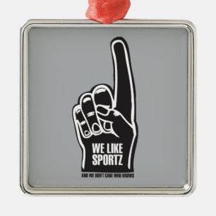 Sportz 2 ornament aus metall