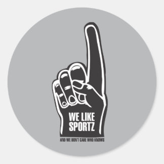 Sportz 2 runder aufkleber