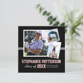 Sportzeit 3 Foto Abschluss Ankündigung Black Pink (Stehend Vorderseite)