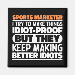 Sportzentrum versuche ich Dinge zu machen Lustige  Magnet