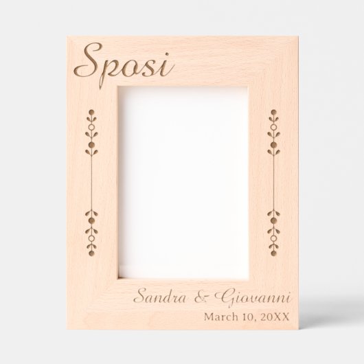 Sposi Personalized Geätzte Rahmen (Vorderseite)