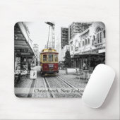 Spot Color Train : Christchurch, Neuseeland Mousepad (Mit Mouse)