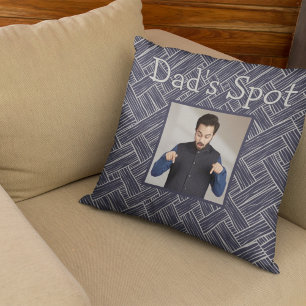 Spot Couch Foto Vatertag Geschenk des Navy Vaters Kissen