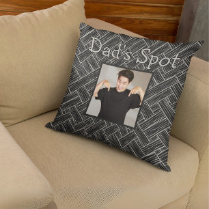 Spot Couch Foto Vatertag Geschenk des Schwarzen Va Kissen