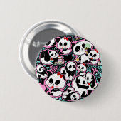 Spot den Panda! Panda Doodles Button (Vorne & Hinten)