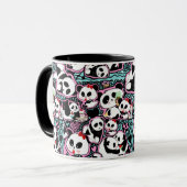 Spot den Panda! Panda Doodles Tasse (Vorderseite Links)