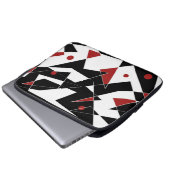 Spot den roten Balls Laptop-Sieb Laptopschutzhülle (Vorne Knopf)