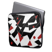 Spot den roten Balls Laptop-Sieb Laptopschutzhülle (Vorderseite Links)
