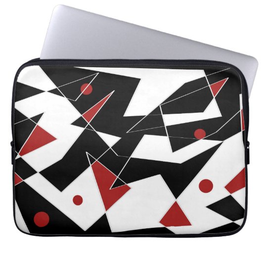 Spot den roten Balls Laptop-Sieb Laptopschutzhülle (Vorderseite)