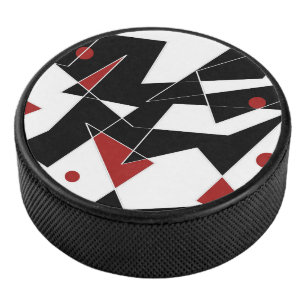 Spot die roten Bälle Eishockey Puck