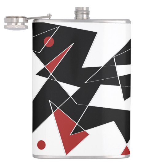 Spot die roten Bälle Flachmann (Geöffnet)