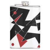 Spot die roten Bälle Flachmann (Vorderseite)