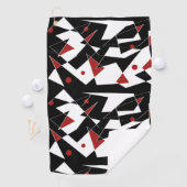 Spot die roten Bälle Golfhandtuch (Insitu)