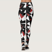 Spot die roten Bälle Leggings (Rückseite)