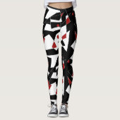 Spot die roten Bälle Leggings (Vorderseite)