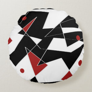 Spot die roten Bälle Rundes Kissen
