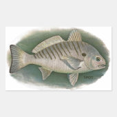 Spot Fish Logo Rechteckiger Aufkleber (Vorderseite)