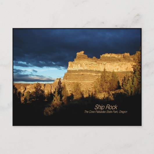 Spot Light on Ship Rock Postcard Postkarte (Vorderseite)