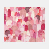 Spot Medley: Pink-Red Textile Dream. Fleecedecke (Vorderseite (Horizontal))