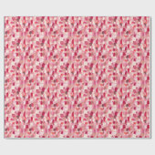 Spot Medley: Pink-Red Textile Dream. Geschenkpapier (Flach)