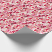 Spot Medley: Pink-Red Textile Dream. Geschenkpapier (Ecke)