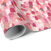 Spot Medley: Pink-Red Textile Dream. Geschenkpapier (Rolleneckpunkt)