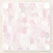 Spot Medley: Pink-Red Textile Dream. Glasuntersetzer (Rückseite)