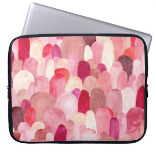 Spot Medley: Pink-Red Textile Dream. Laptopschutzhülle