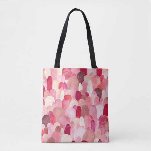 Spot Medley: Pink-Red Textile Dream. Tasche (Vorderseite)