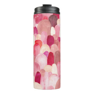 Spot Medley: Pink-Red Textile Dream. Thermosbecher