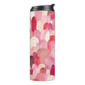Spot Medley: Pink-Red Textile Dream. Thermosbecher (Nach links gedreht)