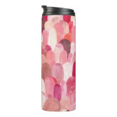 Spot Medley: Pink-Red Textile Dream. Thermosbecher (Nach rechts gedreht)