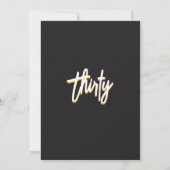 Spot Mens Male Erwachsene Abendessen elegant 30. G Einladung (Rückseite)