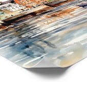 Spot Polen Aquarellmalerei Poster (Ecke)