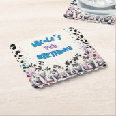 Spot-tacular Dalmatian Puppy Birthday Party Untersetzer (angewinkelt)