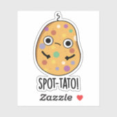 Spot-tato Funny Potato Pun Aufkleber (Blatt)